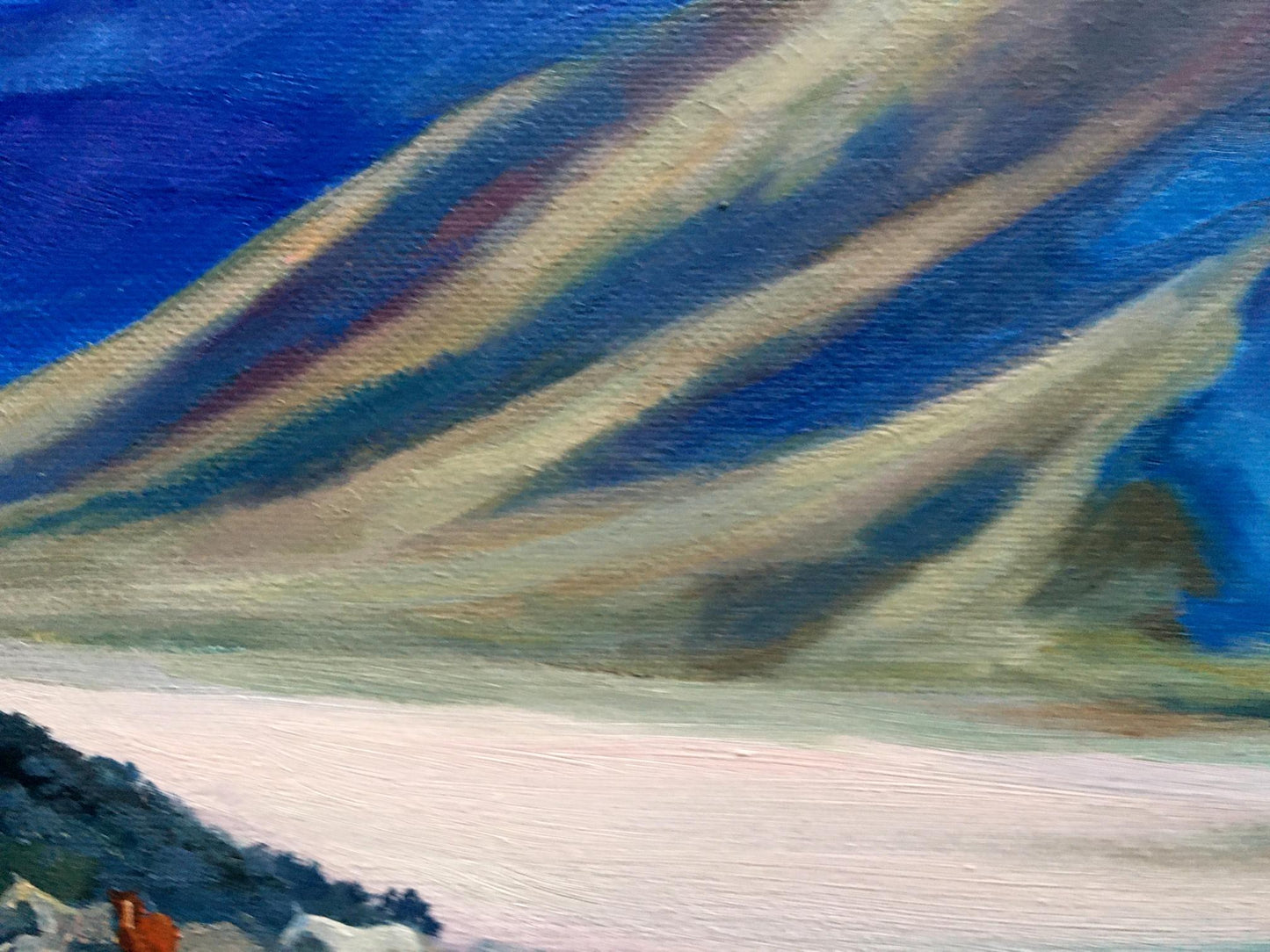 Oil painting Sunset behind the mountains Serdyuk Boris Petrovich