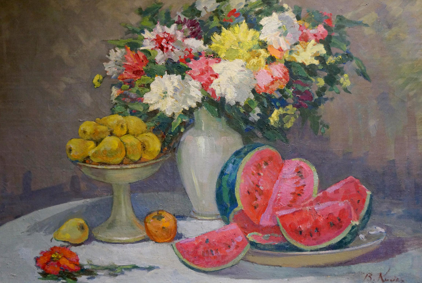 Oil painting Still life with watermelons Kisil V.