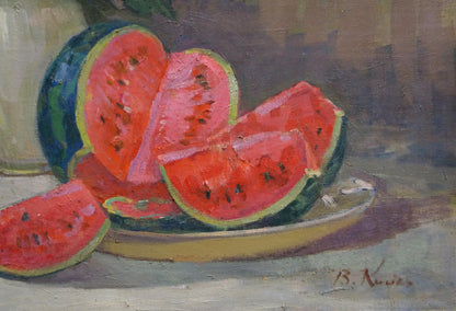 Oil painting Still life with watermelons Kisil V.