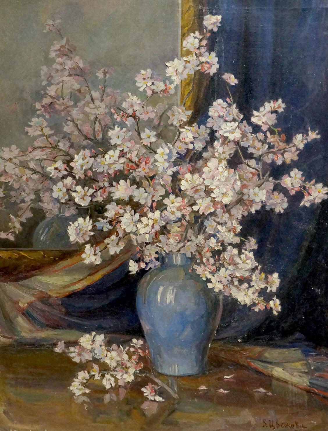 Oil painting Flowers Tsvetkova V. P.