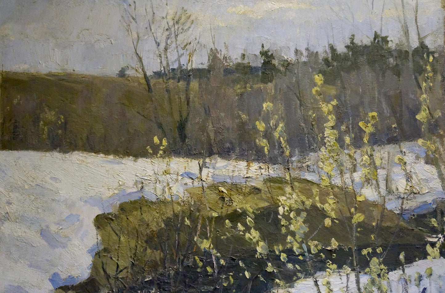 Oil painting The arrival of winter Gavrilov V. N.