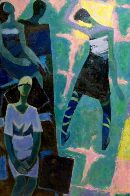 Abstract oil painting Dance Golikov I.E.