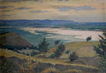 Oil painting Evening landscape Koshevoy Victor Ivanovich