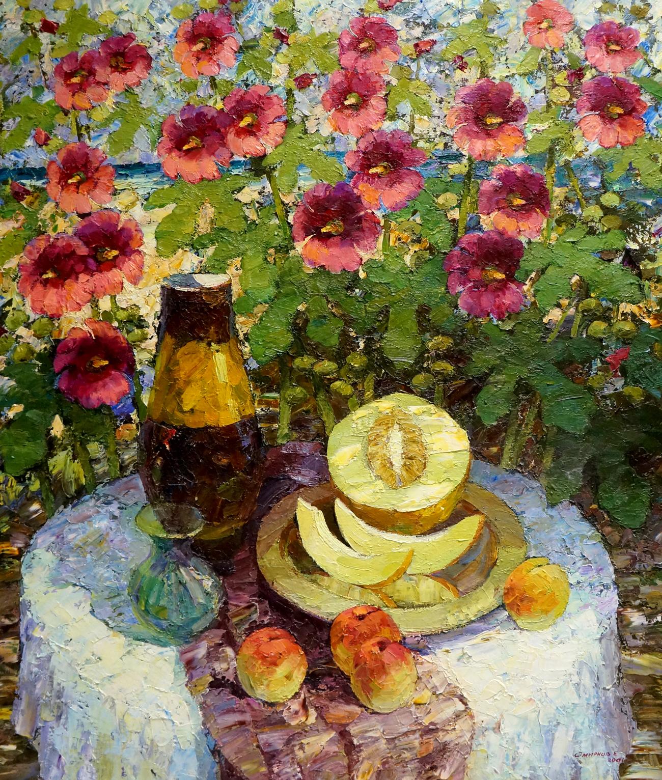 Oil painting Mallow Smirnov Evgeny Vladimirovich