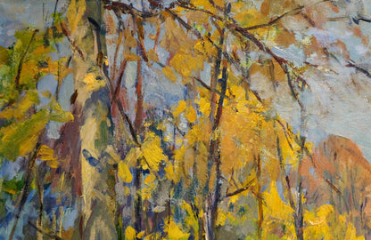 Oil painting Autumn Park Tartakovsky Isaac Iosifovich