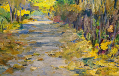 Oil painting Autumn Park Tartakovsky Isaac Iosifovich