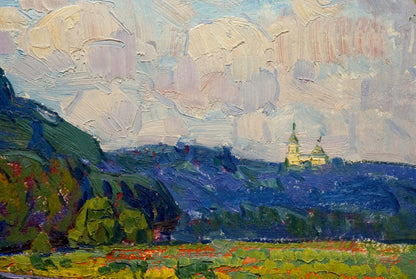 Oil painting Natural landscape Chegodar Vasily Dmitrievich