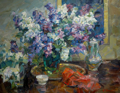 Oil painting Lilac Zakharov Fedor Zakharovich