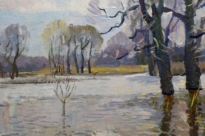 Vitaly Yakovlevich Shepetovsky's Oil Masterpiece: A Glimpse of Nature