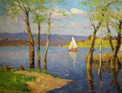 Oil painting landscape Dobrzhansky Victor Mikhailovich