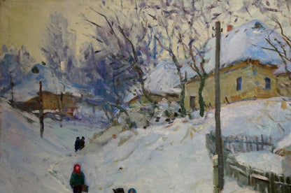 Oil painting Winter Prished'ko Grigoriy Dmitriyevich