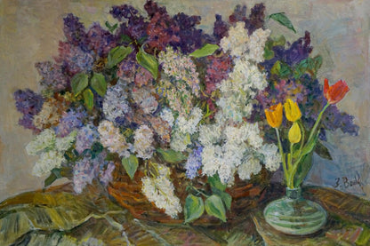 Oil painting Flowers Volkovinskaya Zinaida Vladimirovna