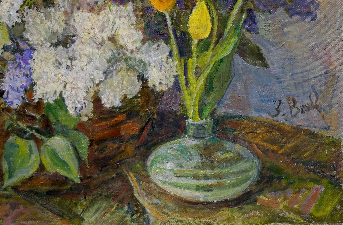 Oil painting Flowers Volkovinskaya Zinaida Vladimirovna