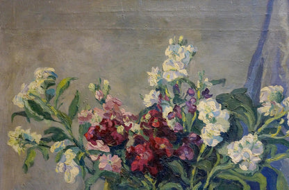 Oil painting Bouquet Presented in a Vase Maria Glushchenko