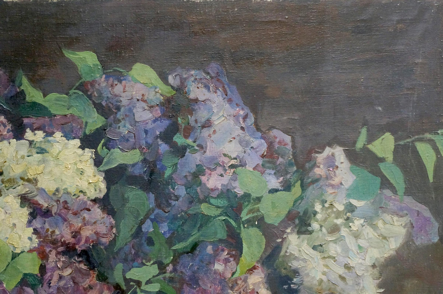 Oil painting Two bouquets of lilacs Alexander Kerzhner