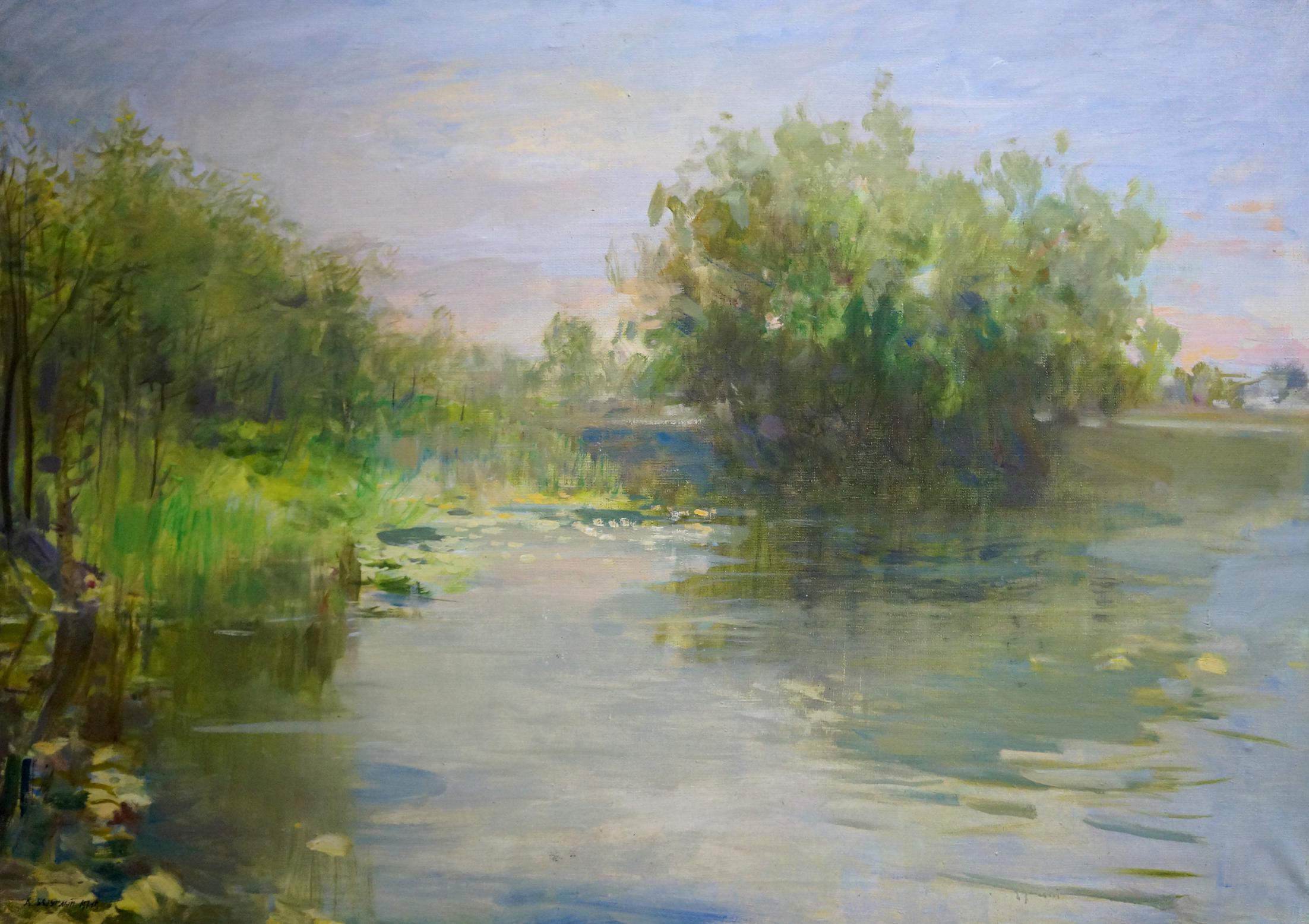 Oil painting Fog has fallen Bezugly Daniil Ivanovich