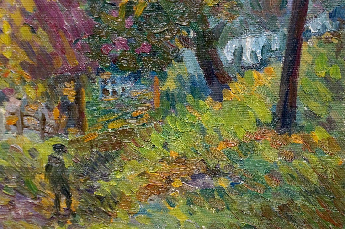 Oil painting Forest landscape Gan Nina Sergeevna