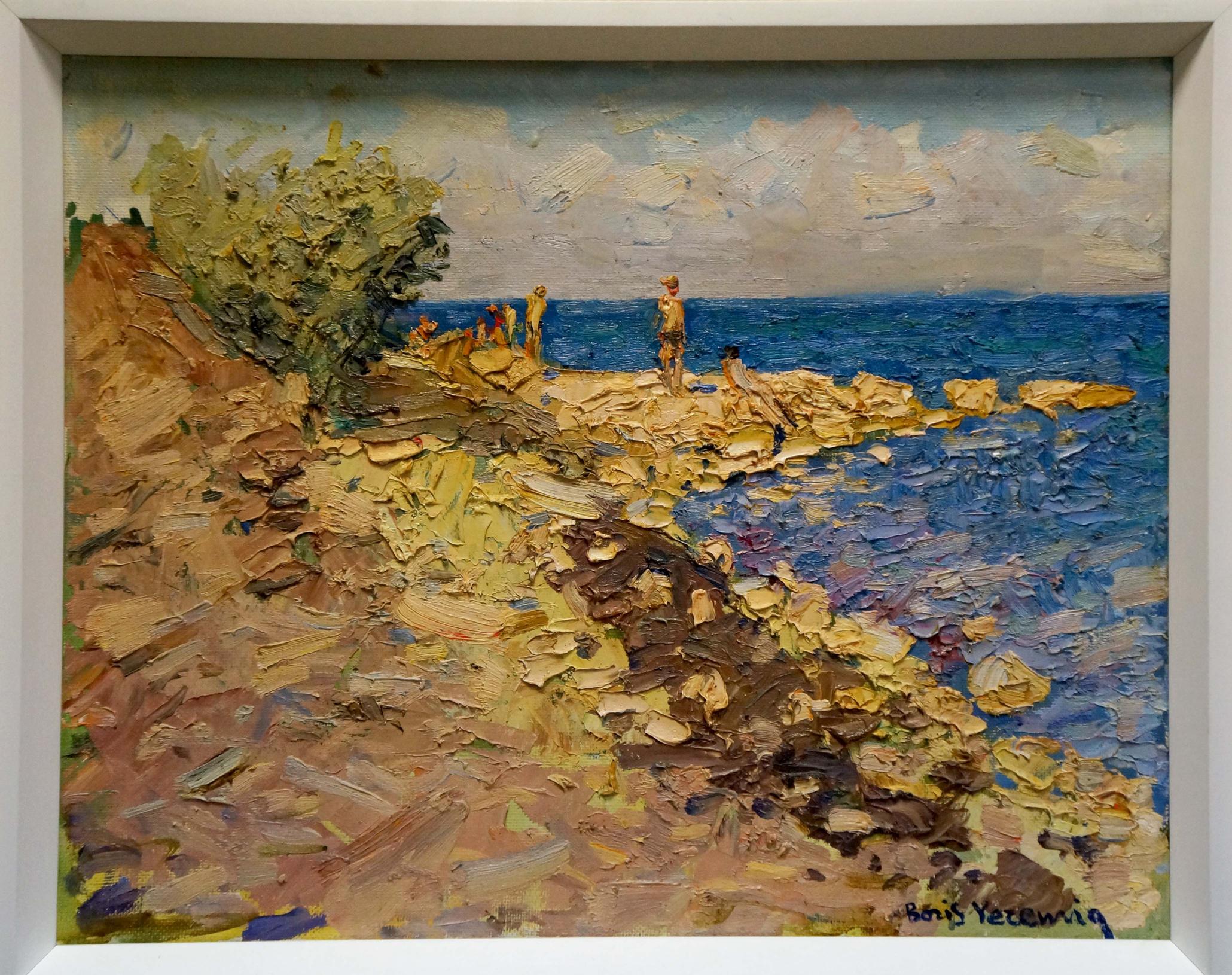 Oil painting Sea shore Eremin Boris Alexandrovich