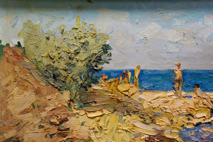 Oil painting Sea shore Eremin Boris Alexandrovich