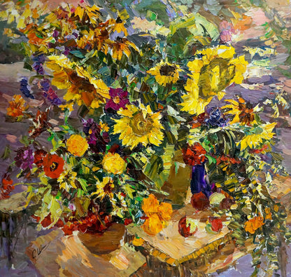 Oil painting Sunflowers Shapovalov Sergey Gavrilovich