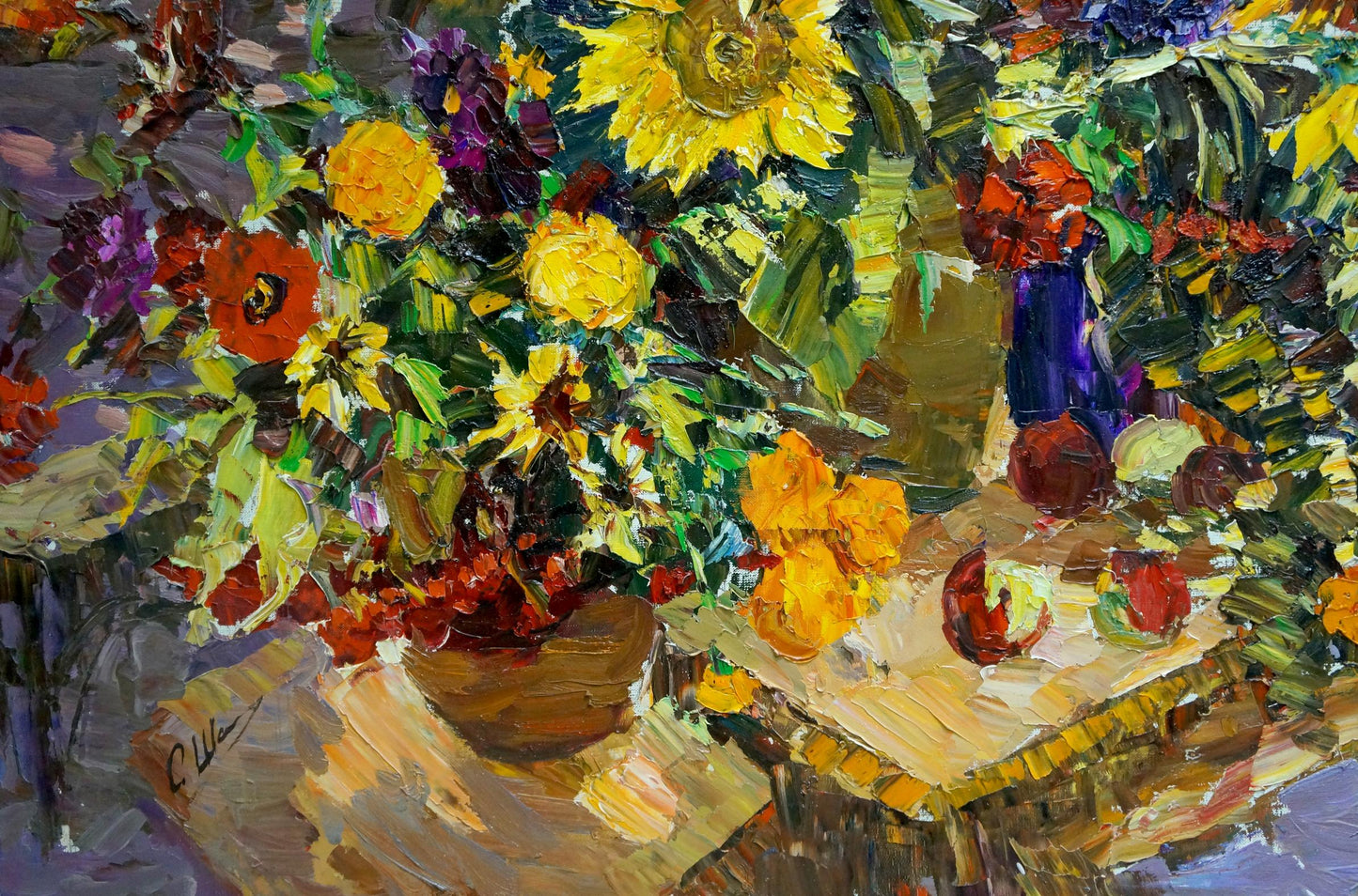 Oil painting Sunflowers Shapovalov Sergey Gavrilovich