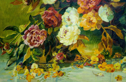 Oil painting Flowers Zorya Galina Denisovna