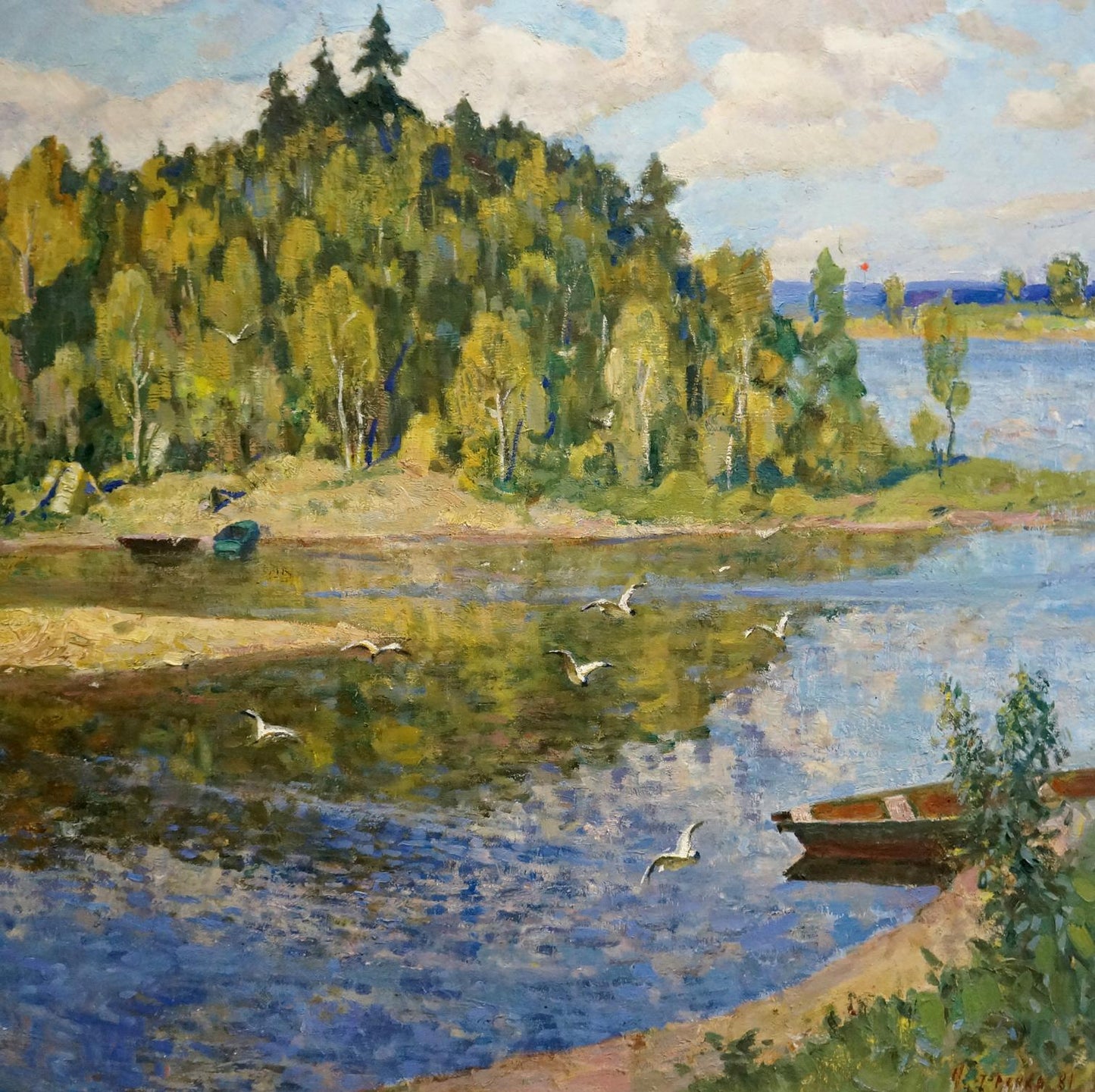 Oil painting Near the shore Nesterenko Boris Grigorievich