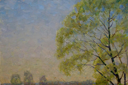 Oil painting In April Belsky Vladimir Mikhailovich