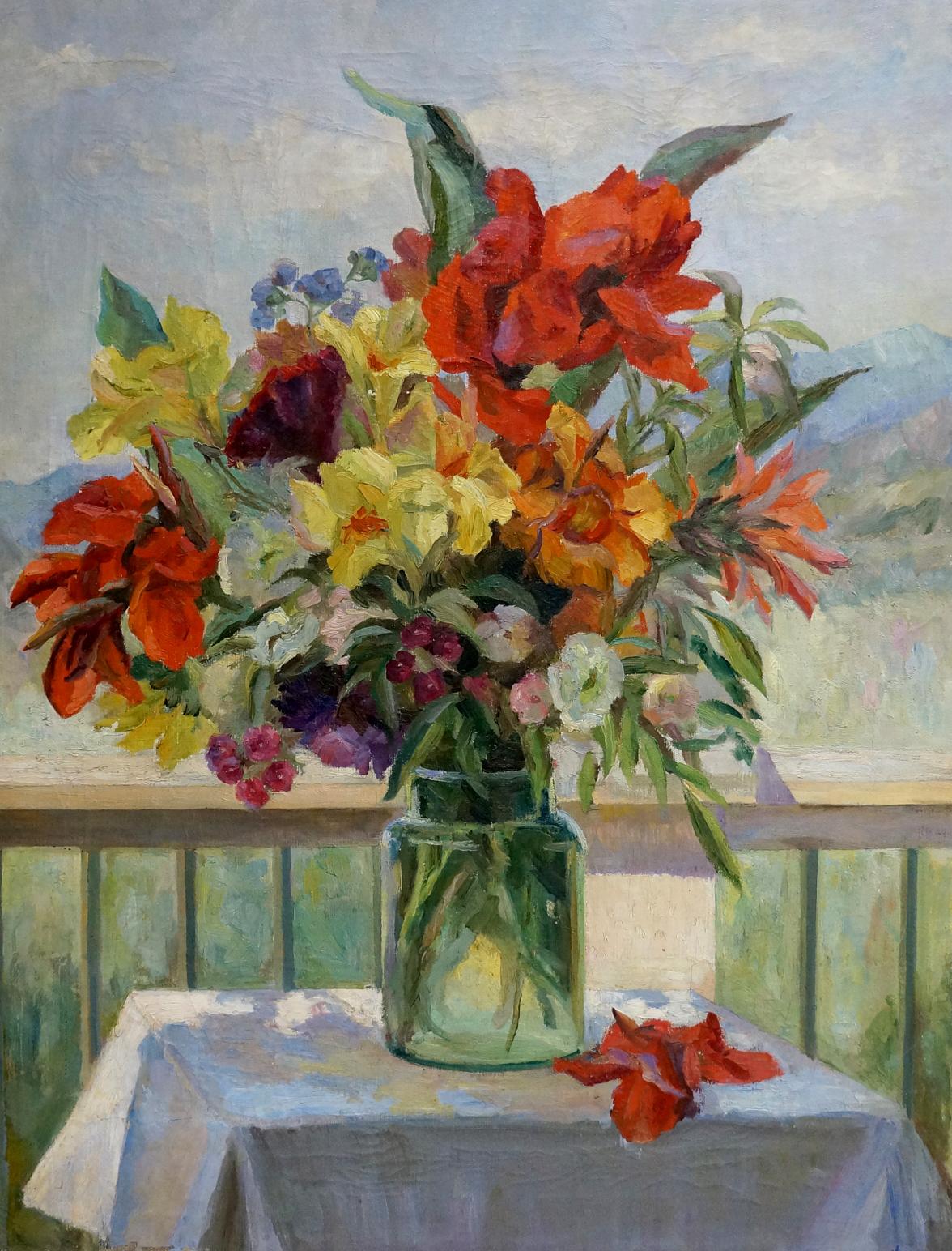 OIl painting Flowers Kotek Nina Vyacheslavovna