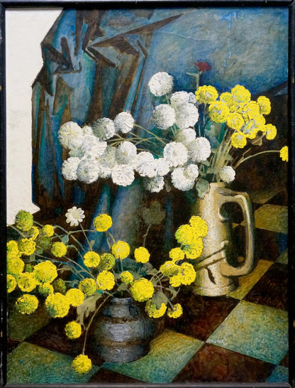 Oil painting Flowers white and yellow Panich Vladimir Igorevich