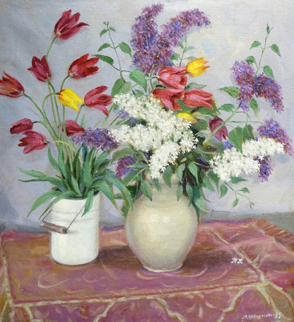 Oil painting Autumn flowers V. Shvidchenko