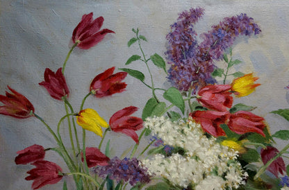 Oil painting Autumn flowers V. Shvidchenko