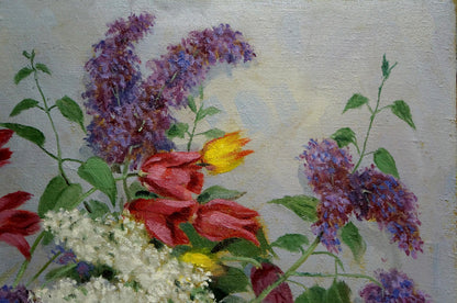 Oil painting Autumn flowers V. Shvidchenko