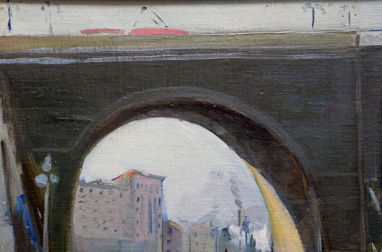 New Bridge depicted in oil by Elena Alexandrovna Kerimova