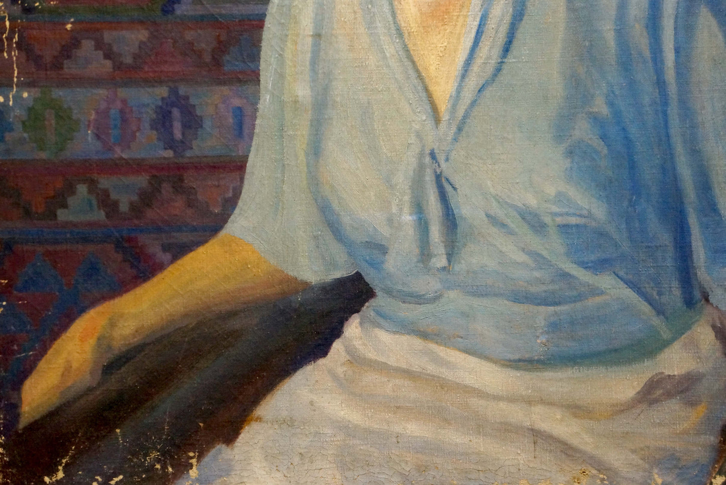 Oil painting Mother's portrait Eremin Boris Alexandrovich