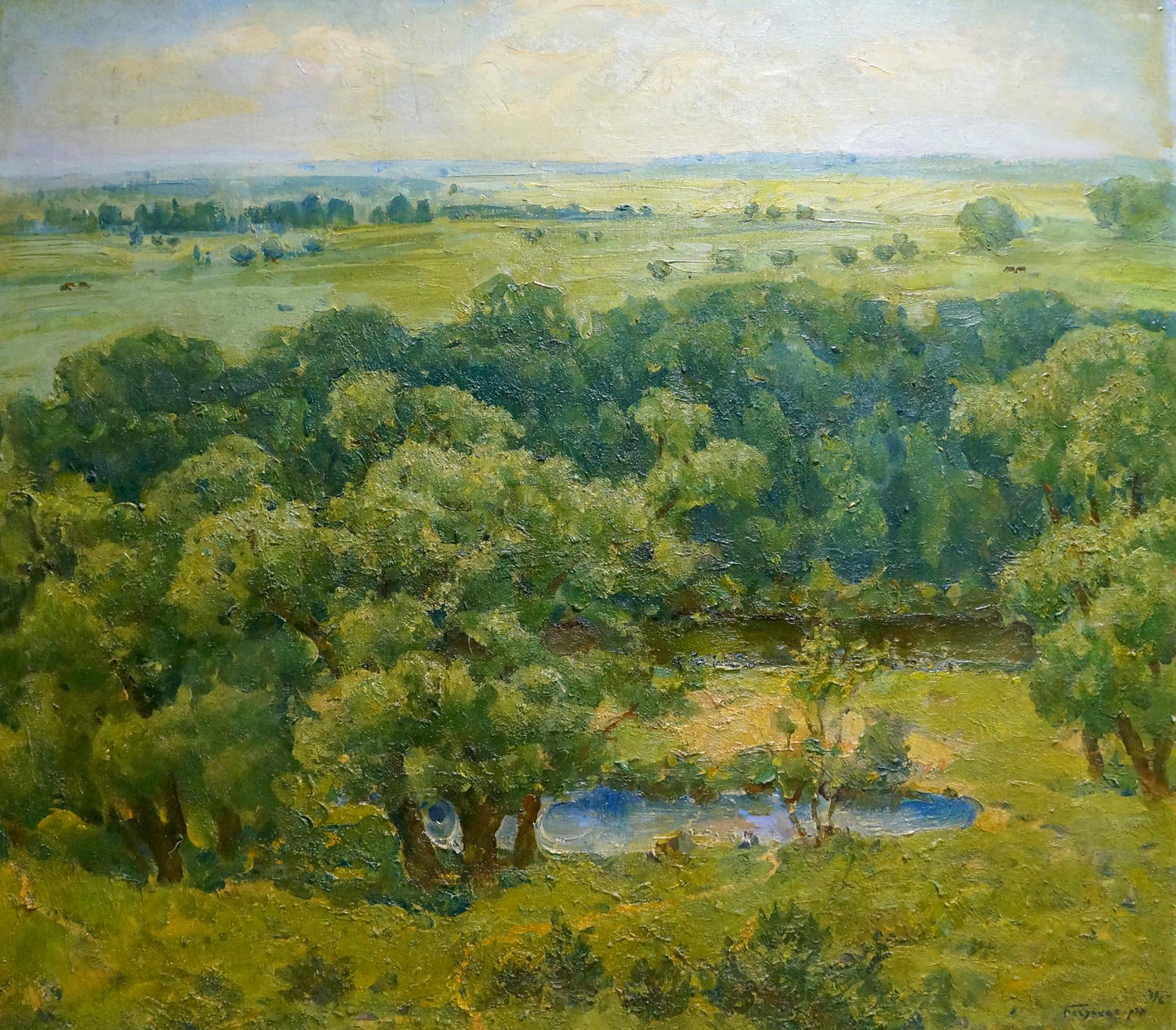 Oil painting Forest landscape Bagdasaryan (Bagdasaryan) Karen Drastomatovich