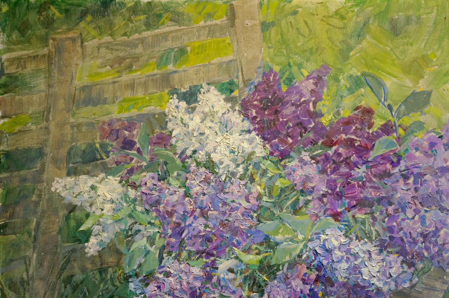 Oil painting Lilacs Dragomirova Nina Stepanovna