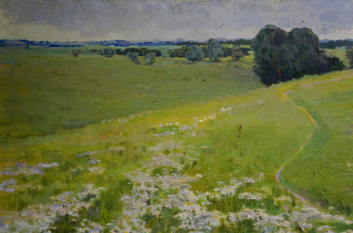 Oil painting Meadows landscape