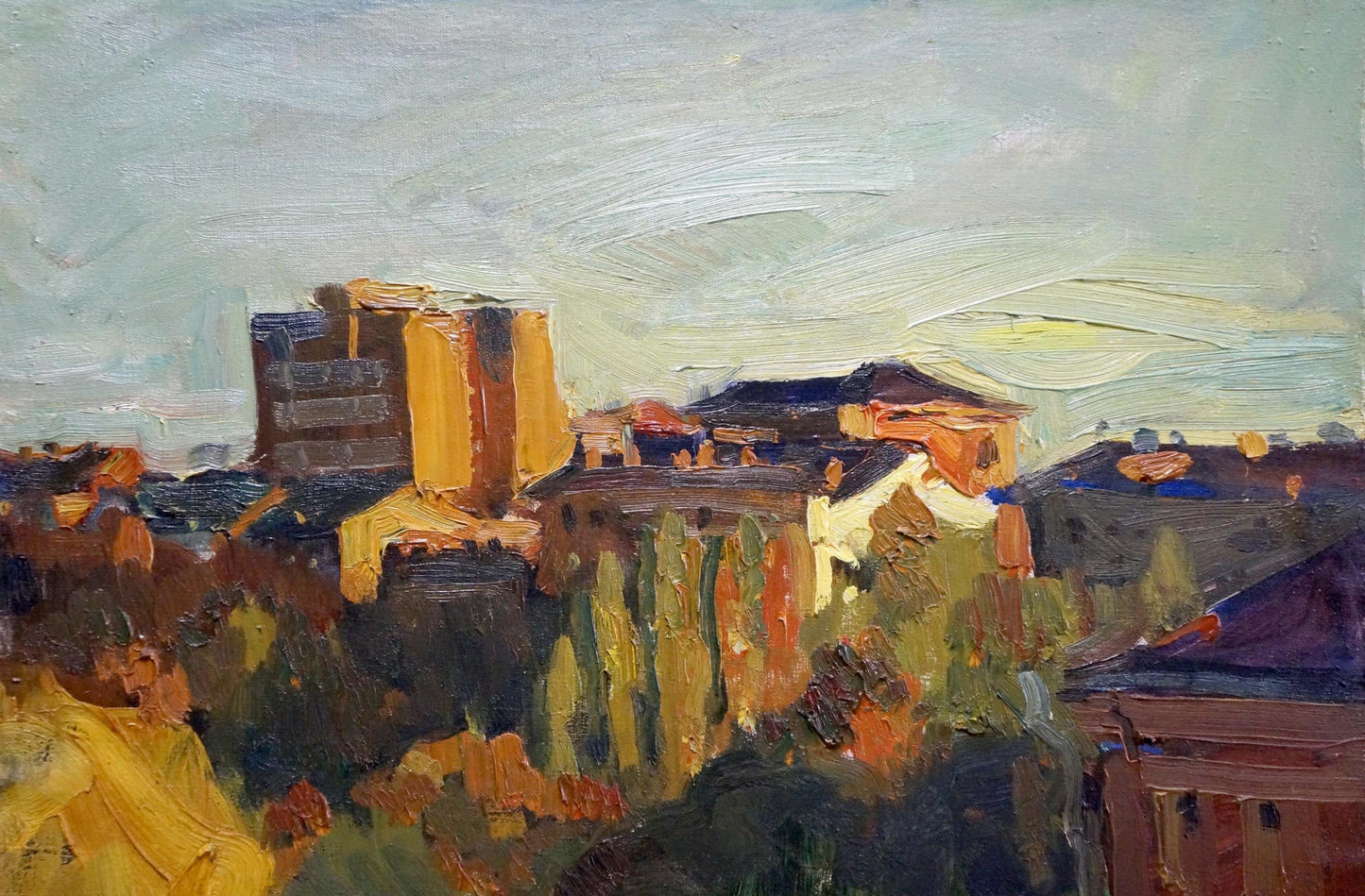 Oil painting Urban landscape Kovtonyuk Ivan Anan'yevich