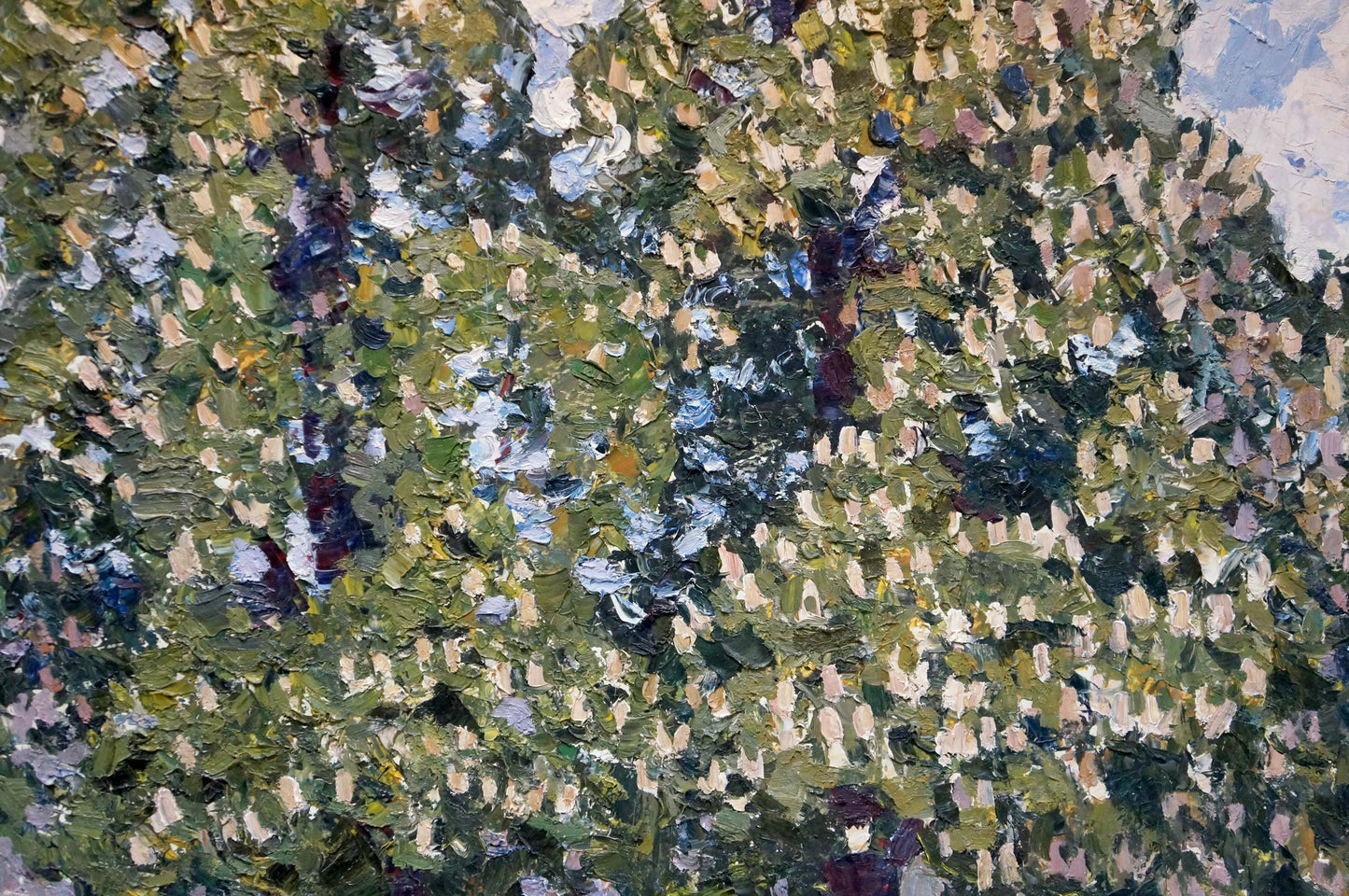 Oil painting Tree blossoms Konovalov Yuri Alexandrovich