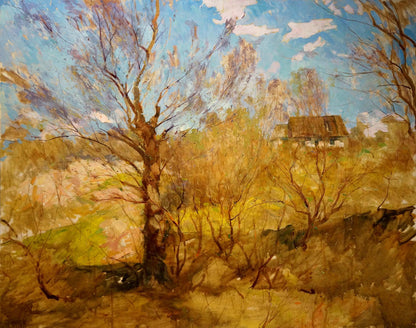 Oil painting Autumn has come Maltsev Nikolay Alexandrovich