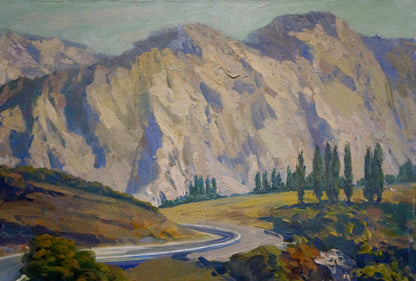 Oil painting Mountain road Lytovchenko Borys Oleksandrovych