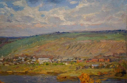 Oil painting Autumn landscape Minskiy Grigoriy Semenovich