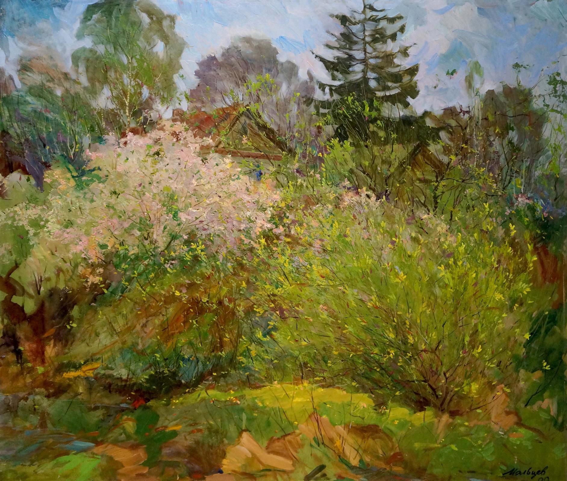 Oil painting Early May Maltsev Nikolay Alexandrovich