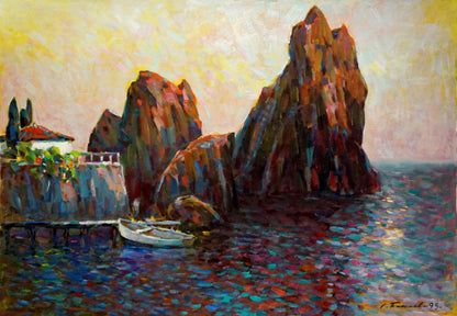 Oil painting Rocks Bakaev Sergey Ivanovich