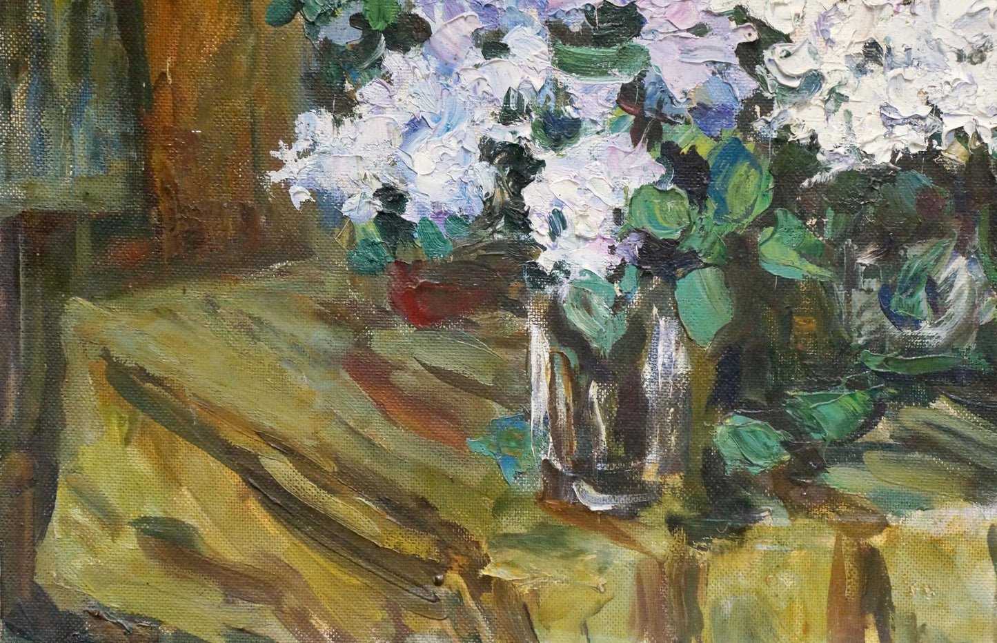 Oil painting Lilac bouquet Zhezher Anatoly Mikhailovich