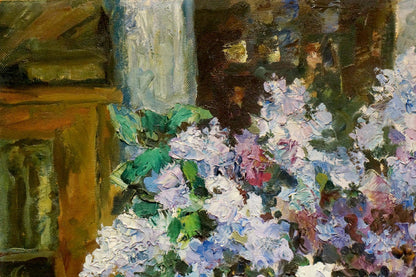 Oil painting Lilac bouquet Zhezher Anatoly Mikhailovich