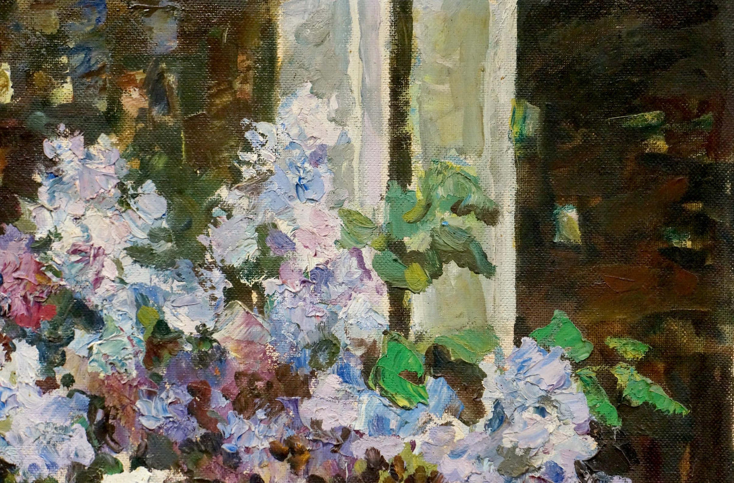 Oil painting Lilac bouquet Zhezher Anatoly Mikhailovich