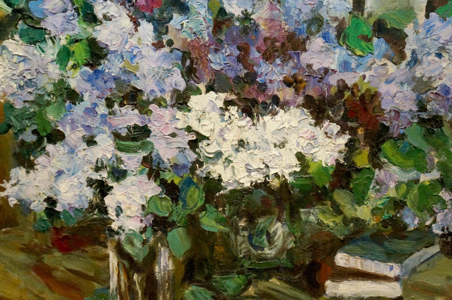 Oil painting Lilac bouquet Zhezher Anatoly Mikhailovich