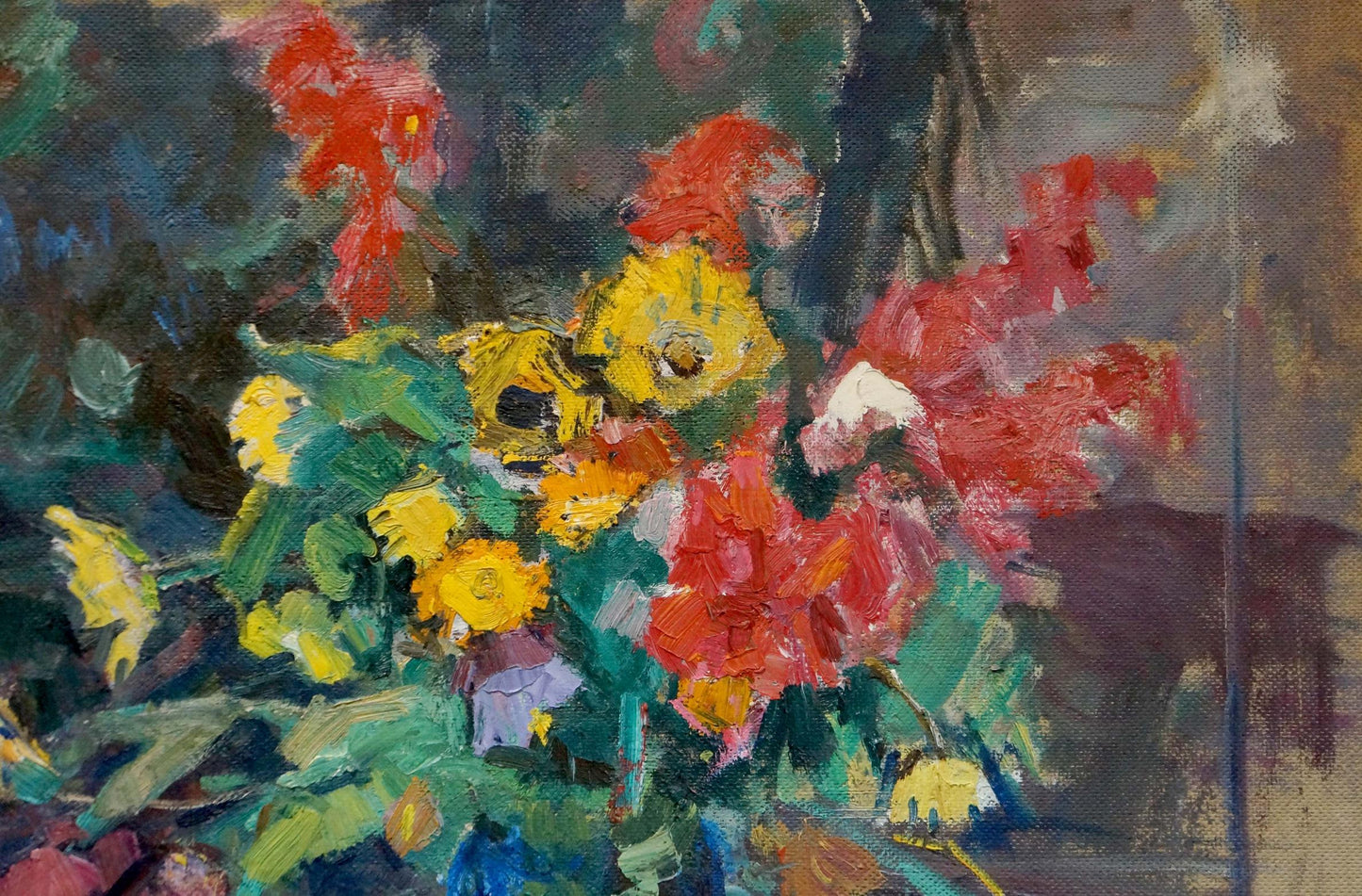 Oil painting Shvab Vladimir Flowers on the table